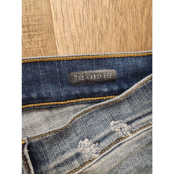 Judy Blue 'Relaxed Fit' 5/27 (27x26.5) womens jeans distressed medium wash - Picture 3 of 10